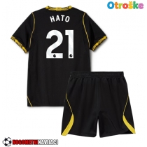 Otroške Nogometnih dresov Chelsea Jorrel Hato #21 Gostujoči 2026-27 Kratki rokavi (+ hlače)